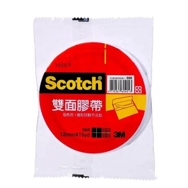 3M 雙面膠帶 3M 668  12mm x15YD