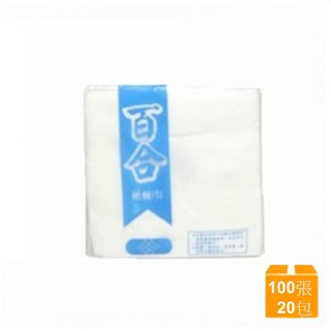 13吋餐巾紙  (100張X20包/箱)