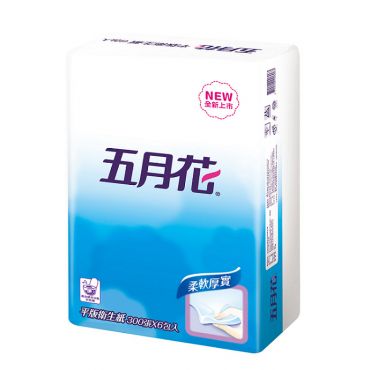 五月花 平版衛生紙400張x6包x8袋