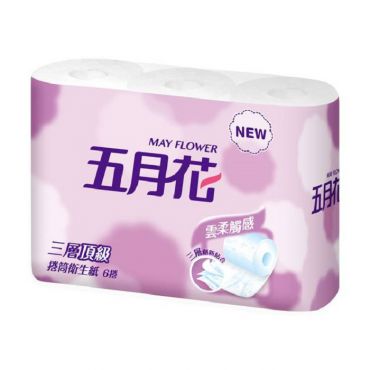 【特價】五月花 三層小捲筒衛生紙200張x6捲x16袋