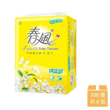 春風 平版衛生紙 300張*6包/串