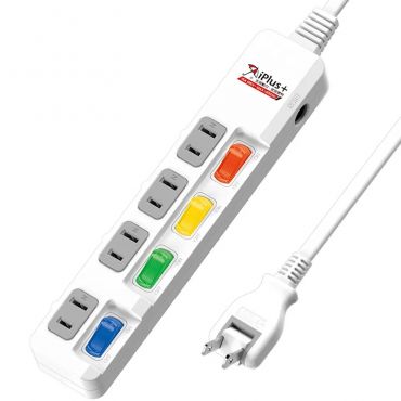 iPlus+保護傘 4切4座2P延長線PU-2445 (2.7M)
