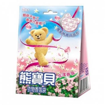 《熊寶貝》 衣物香氛袋-花漾香氛 (3片)