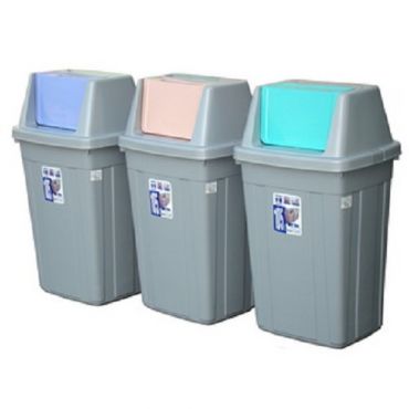 105L美式附蓋垃圾桶(1入) 隨機出貨