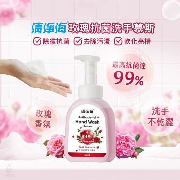 清淨海 (玫瑰)抗菌洗手慕斯 480ml